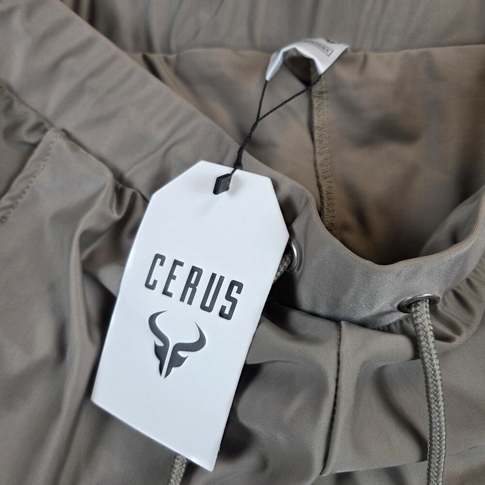NWT Cerus Lined Athletic Training‎ Shorts Mens Size XL Beige - Picture 3 of 10
